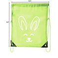 thumbnail image 2 of Easter Basket Bags, Bulk Drawstring Backpacks, Party Favor Goody Bags for Easter, 2 of 2