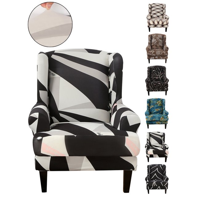 KBOOK Wing Chair Covers 2Piece Wingback Armchair Chair Slipcovers Sofa