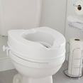 thumbnail image 3 of McKesson White Plastic Raised Toilet Seat, 4" H, 400 Pound Weight Capacity, 1 Ct, 3 of 3