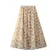 thumbnail image 2 of TRKIYQC Falda de Malla para Mujer con Cintura Elástica, Patrón de Puntos Multicapa Estilo Dulce Ropa de Verano TRKIYQC perder, 2 of 7