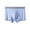 Mens Underwear Light Blue, variant on L-5X Plus Size Underwear for Men Big & Tall Boxer Briefs Mens Casual Solid Color Stretchy Slim Mid Waisted Breathable Support Athletic Workout Boxers