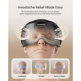 thumbnail image 3 of RENPHO Eyeris Masc Heated Head& Eye Mask, complete eye coverage and head relief - Open Box, 3 of 5