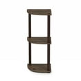 thumbnail image 3 of Furinno Turn-N-Tube 3-Tier Corner Display Rack Multipurpose Shelving Unit, Walnut/Brown, 12077WN/BR, 3 of 3
