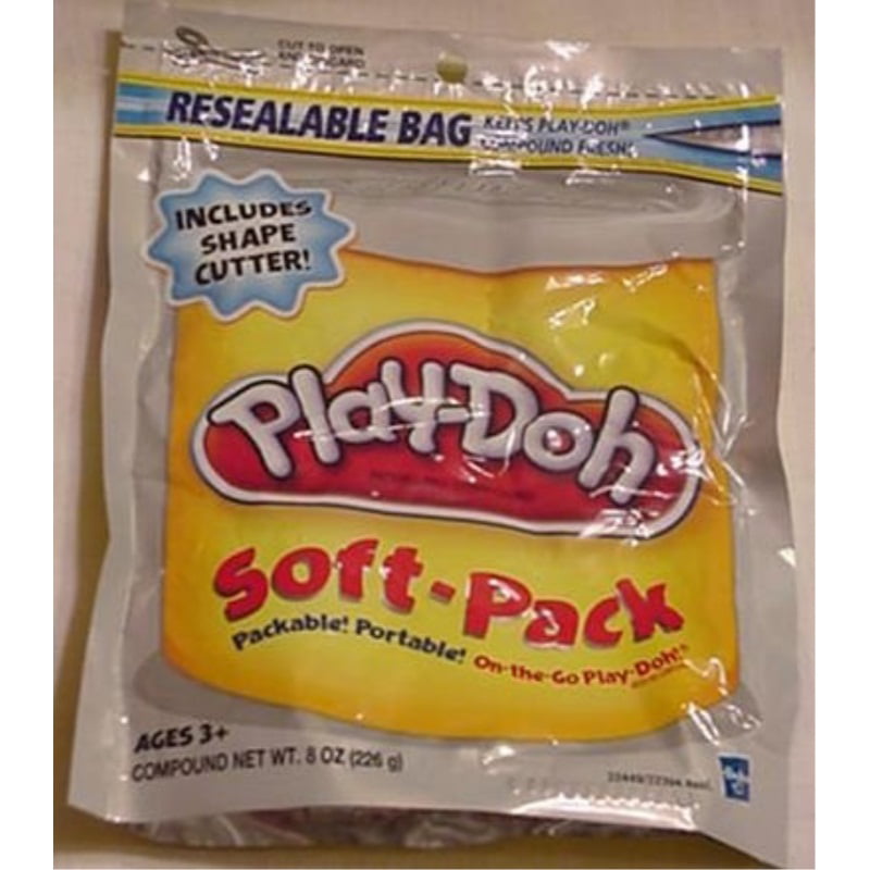 RPB-YOG 3 Packs 6 Colors Play-Doh Grab 'n Go Modeling Compound Resealable Bags 