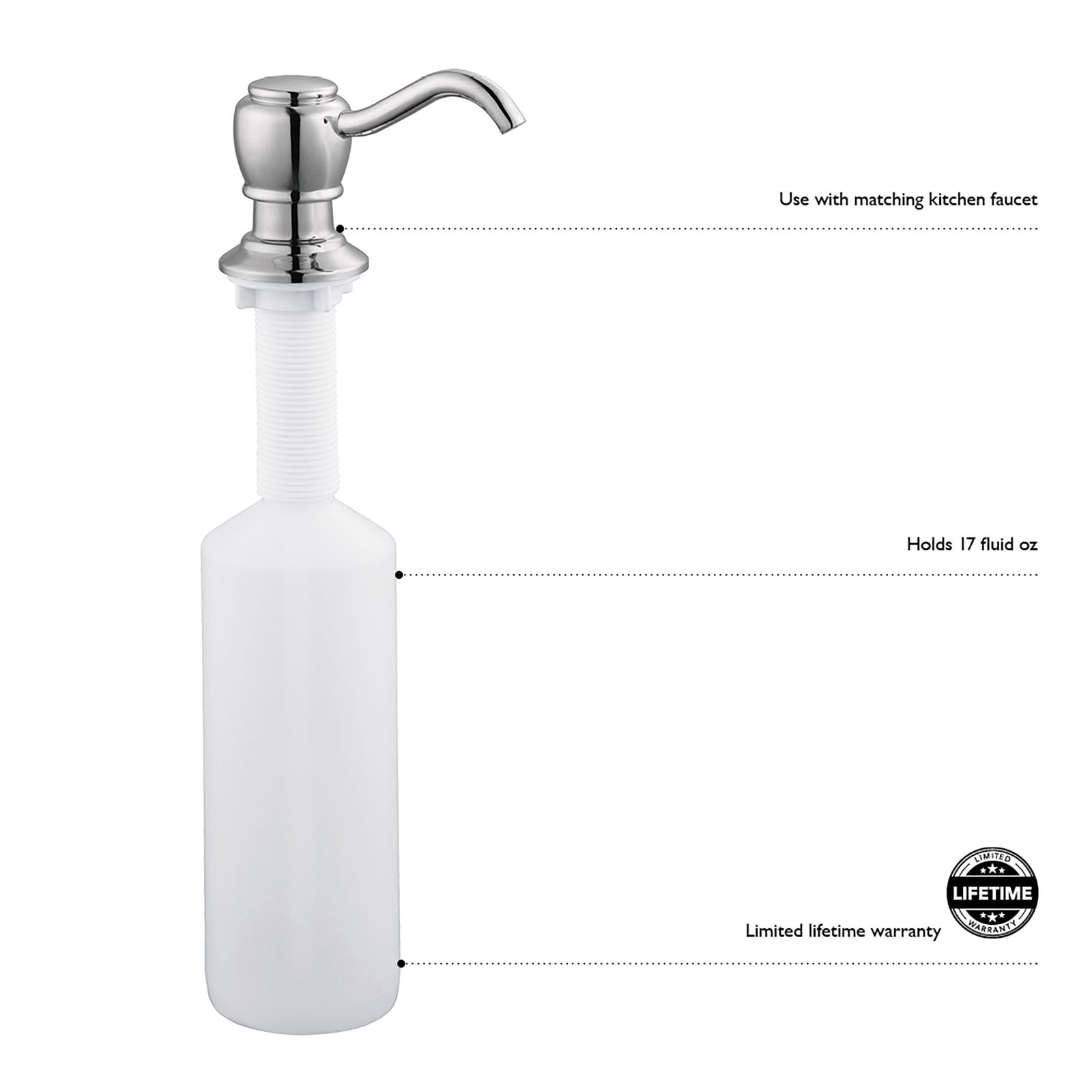 Badkameraccessoires Soap Dispenser Brushed Bronze by Design House 522276  3e2 MY9405548