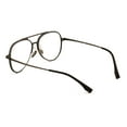 thumbnail image 4 of Men Large Aluminum Optical Frame Wide Fitment Reading Glasses with Titanium Temple TearDrop 147MM Ti05 +4.00, 4 of 5