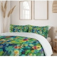 thumbnail image 6 of Ambesonne Floral Duvet Cover Sets, Colorful Flower on Tree, 2-King, Green Blue, 6 of 7