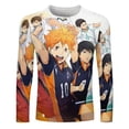 thumbnail image 2 of Anime Haikyuu Men's Long Sleeve T Shirt 3D Printed Fashion Tee Shirts Top Soft Comfortable Daily Shirt, 2 of 6