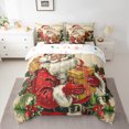 thumbnail image 2 of Manfei Christmas Santa Claus Bedding Comforter Set 7 Pieces, Vintage Fairy Tale Full Bedding Set, Teens Kids Child Reversible Fitted Sheet Flat Sheet, Luxury Bedroom Decor, 2 of 7