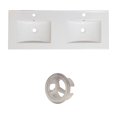 thumbnail image 1 of American Imaginations 35.5-in. W 3H8-in. Ceramic Top Set In White Color - Overflow Drain Incl. AI-21013, 1 of 1
