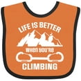 thumbnail image 3 of Inktastic Rock Climbing Mountains Boys or Girls Baby Bib, 3 of 4