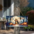 thumbnail image 3 of Happy Halloween Vampire Golden Retriever BOO with Pumpkins Fun and Spooky Landscape Wood Sign Goldens Dog Lover Gifts Idea Hanging Wall Home Decor - 00018, 3 of 5