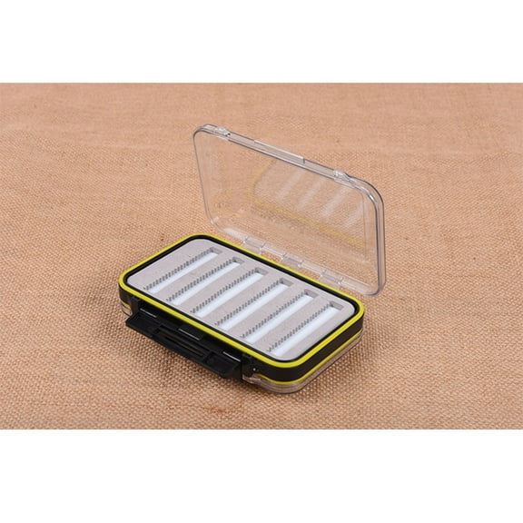 HORIALENCE 1Pack Portable Fishing Tackle Boxes Double Locking System Waterproof Storage For And Baits
