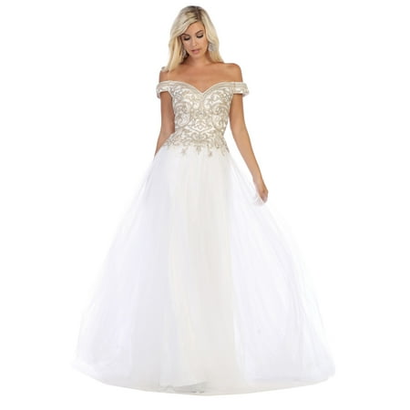 Formal Dress Shops Inc Bridal Formal Wedding Gown Walmart Com