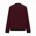 thumbnail image 4 of Towmus Fall Jackets for Women 2025 Trendy Zip Up Bomber Jacket Lightweight Outwear Coat Spring Winter Coats, 4 of 6