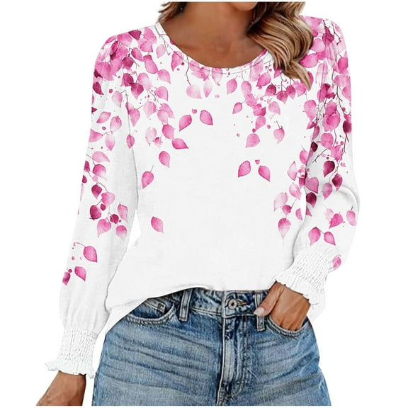 Lightweight Long Sleeve Shirts for Women Spring Womens Tops Casual Loose Fit Pullover Spring Tshirts Shirts My Items