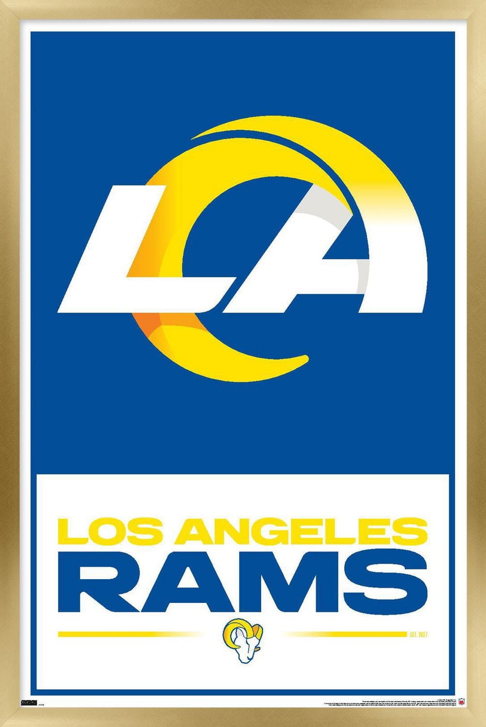 NFL Los Angeles Rams - Logo 21 Wall Poster