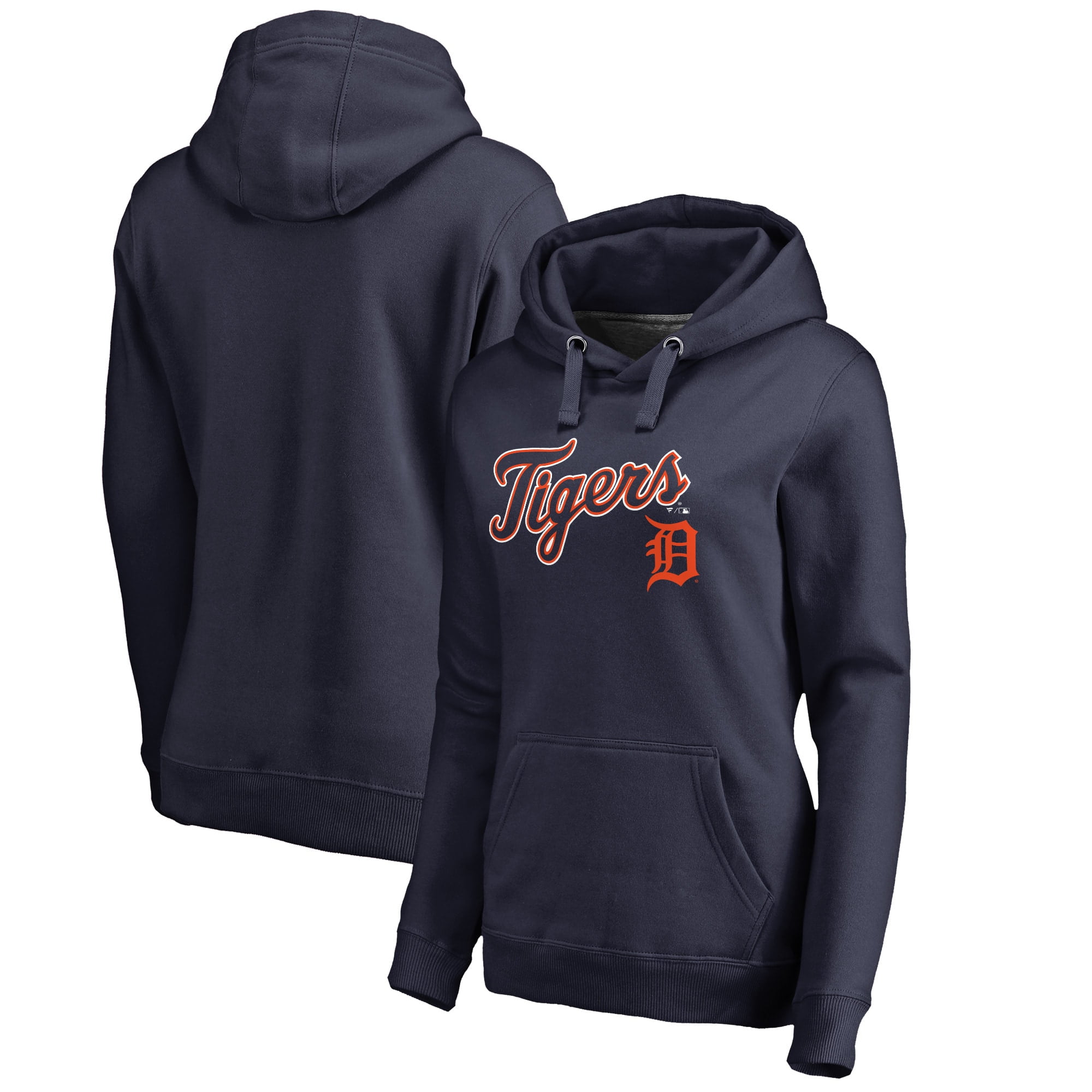 Detroit Tigers Fanatics Branded Women's Plus Size Team Lockup Pullover