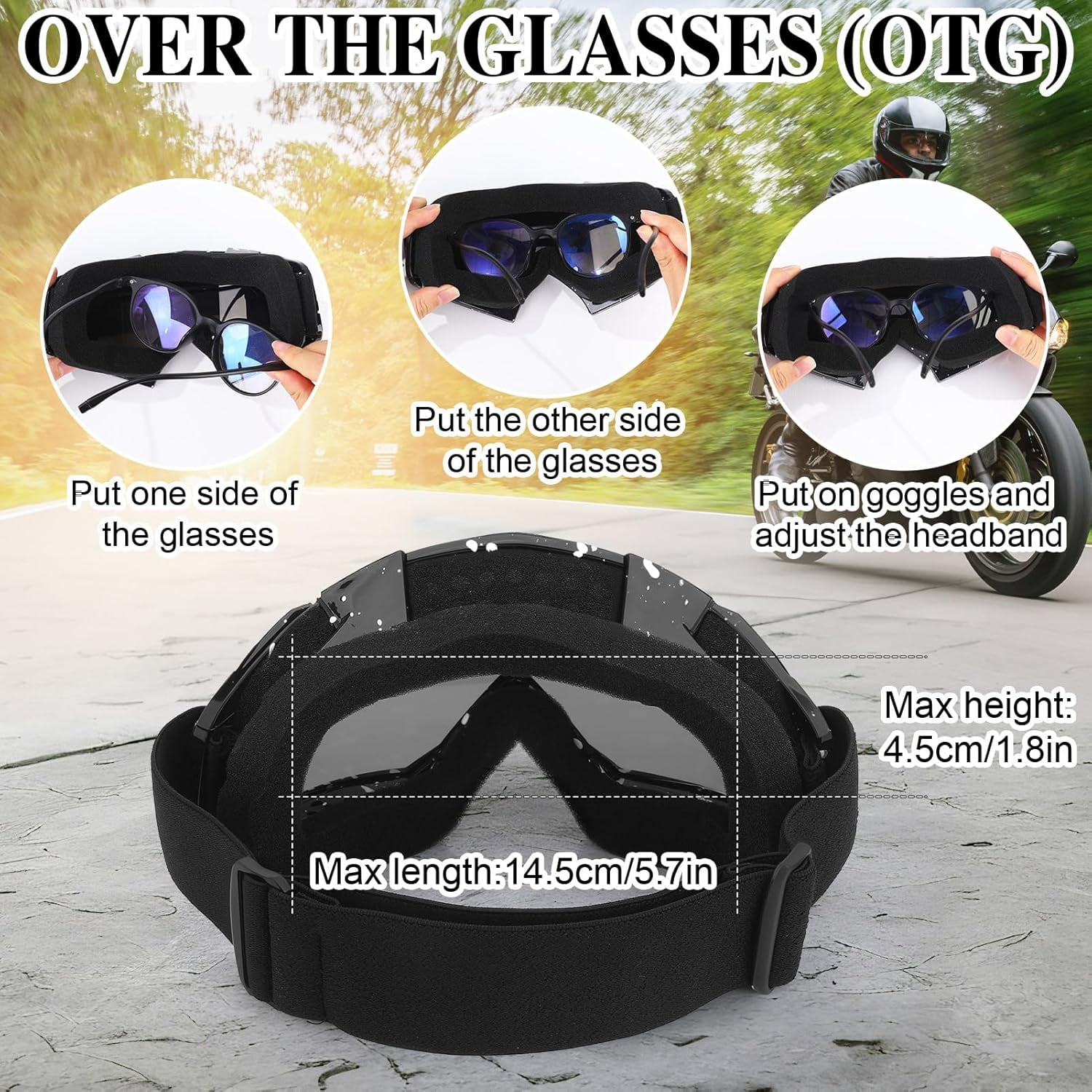 Ski Goggles Snow Sports Snowboard Goggles 4-Pack Black and White