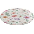 thumbnail image 4 of Floral Colorful Flower Floral Medallion Round Rug - Small Round Area Rug, Soft Non-Slip Machine Washable Bedroom Mat Indoor Accent Entry Carpet for Office Desk Dorm Hallway, 4 of 6