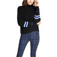 thumbnail image 1 of Suéter acanalado para mujer negro extragrande Sanctuary Clothing, 1 of 1