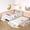 White, variant on Twin Bed with Built-in Bookshelves & Staircase – Kids Wooden Bed with Safety Rails, Trundle, and Book Storage, Premium Pine Wood Construction