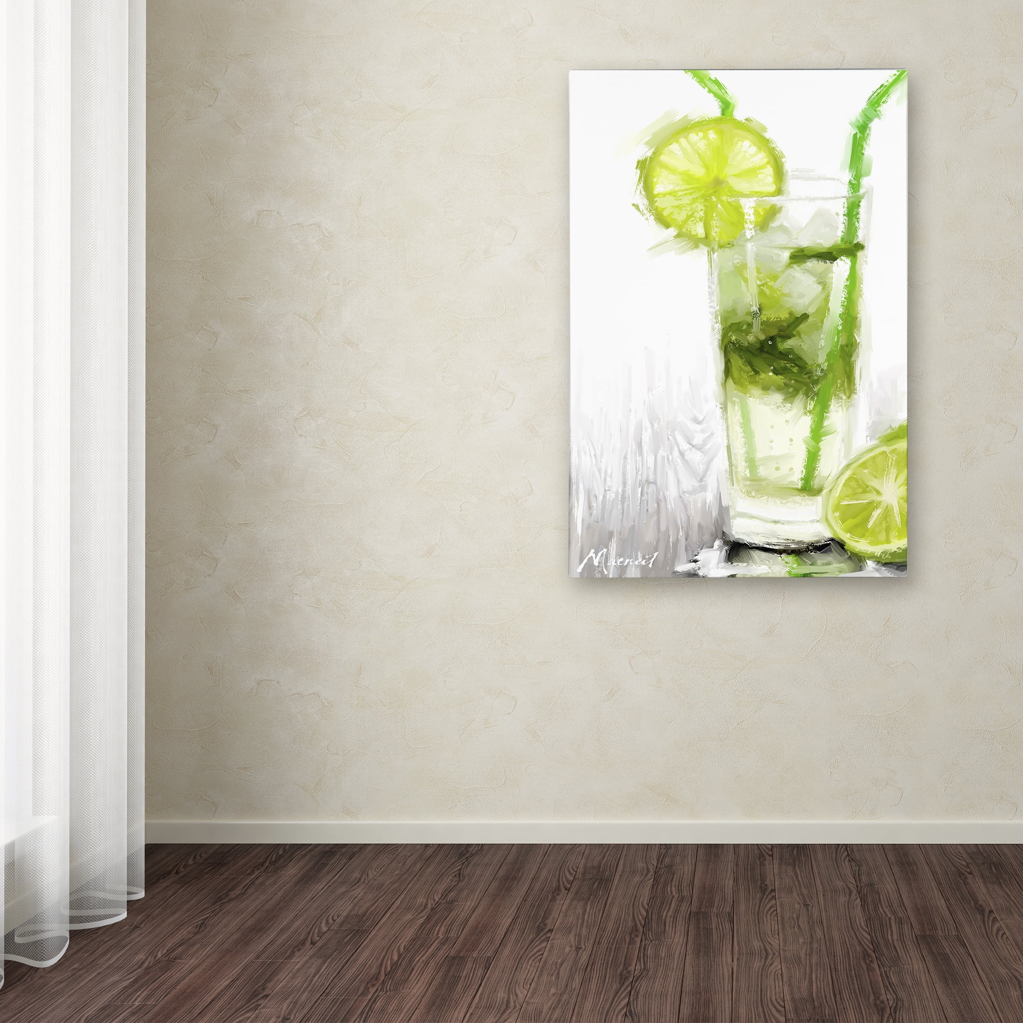 Trademark Fine Art 'Green Cocktail' Canvas Art by The Macneil Studio
