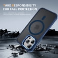 thumbnail image 6 of ShellTech Strong  for iPhone 14 Pro Magnetic & Lens Stand Case [Mil-Grade Protection][Adjustable Kickstand] Translucent Slim Hard Back Soft Edge,Blue, 6 of 9
