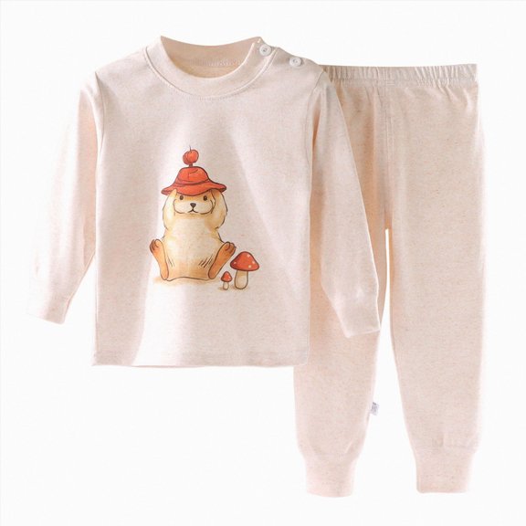 HFHAPW Kids & Toddler Girl Boys Pajamas 2 Piece Pjs Set Sleepwear Fall Winter Outfit Long sleeve Pjs Outfit