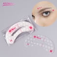 thumbnail image 3 of 9pcs Pro Réutilisable Pochoir Sourcils Set Sourcils DIY Dessin Guide Style Shapin, 3 of 5