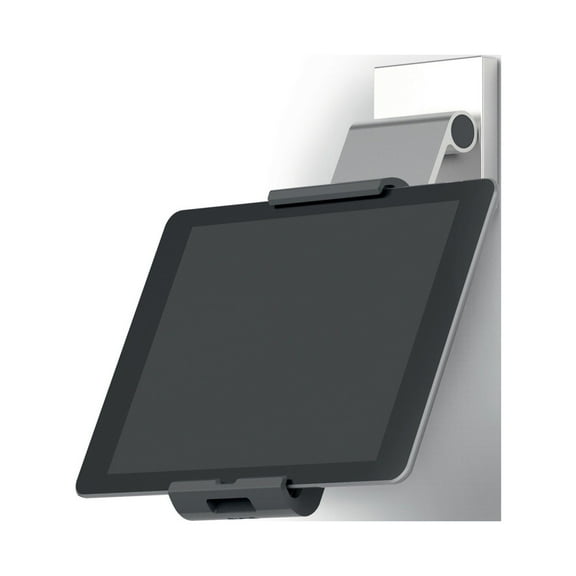 DURABLE Tablet Holder Wall/Cabinet Mount (7-13 Inches, 360 Degrees Rotation with Anti-Theft Device) Silver/Charcoal (893523)