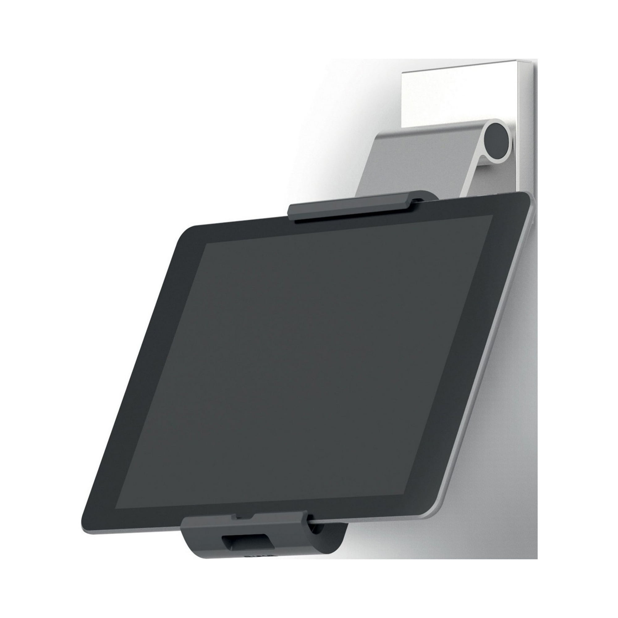 DURABLE Tablet Holder Wall/Cabinet Mount (7-13 Inches, 360 Degrees Rotation with Anti-Theft Device) Silver/Charcoal (893523)