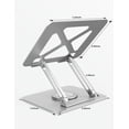 thumbnail image 2 of PHOCAR Soporte para Laptop Giratorio, Base para Laptop Aluminio, Ajustable Port&aacute;til y Plegable Soporte Laptop Compatible con MacBook Air MacBook Pro,DELL,Surface, HP, Acer, ASUS, Lenovo, 2 of 8