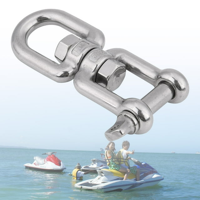 Manille Pivotante en Acier Inoxydable 304 Anti-Rouille à Enclenchement Facile à Installer pour Navigation Marine