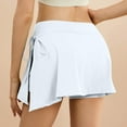 thumbnail image 4 of Lovskoo 2024 Tennis Skirts for Women with Pockets Shorts Quick Dry Athletic High Waisted Running Workout Skorts White, 4 of 8