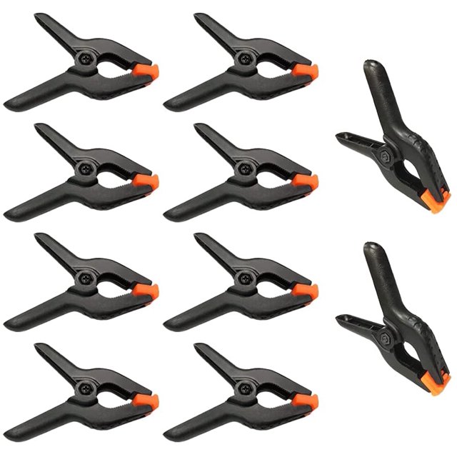 10 PCS Small Spring Clamps 4inch Heavy-Duty Clamps for Party Backdrops Brackets, muslin, Photography And Editing Clips,Good Helper for Studio and Home Decoration