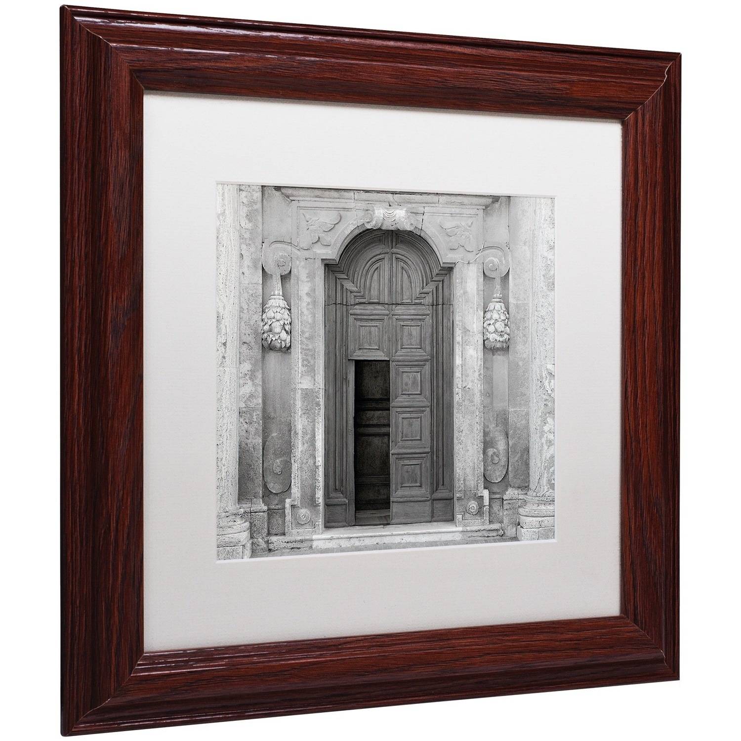 Trademark Fine Art "Tuscany VII" Canvas Art by Alan Blaustein, White Matte, Wood Frame