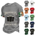 thumbnail image 5 of Men's Hello Darkness My Old Friend Crew Neck Short Sleeve Graphic T Shirt, 5 of 5