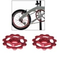 thumbnail image 1 of Roue de 2 Pièces, Roue de Traction de Dérailleur Jockey 1T pour Vélo de Route VTT - Rouge, 1 of 4