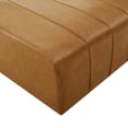 thumbnail image 5 of Modway Bartlett Modern Upholstered Faux Leather Ottoman in Tan, 5 of 7