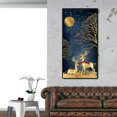 thumbnail image 4 of 5D dos ciervos de la suerte redondo diamante pintura bordado punto de cruz decoración del hogar Likrtyny decoración de arte, 4 of 9