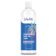 Life-flo Magnesium Oil Bath Soak Lavender Scent, Plus Magnesium Chloride from Zechstein Seabed, Cleanses and Refreshes, Relaxes Muscles and Joints, 60-Day Guarantee, Not Tested on Animals