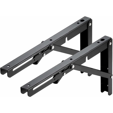 Mural Pliable Équerre pour Étagère, Lot de 2 Support d'étagère Pliant ...