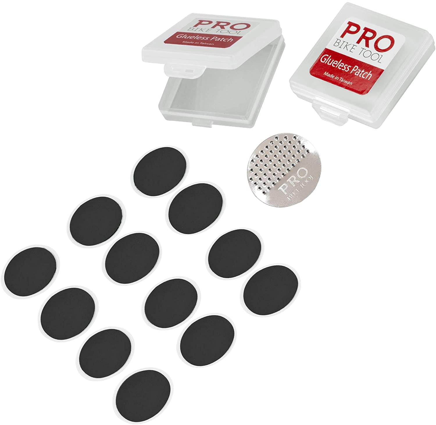 PRO BIKE TOOL Glueless Bike Tire Puncture Repair Patch Kits Set of 2