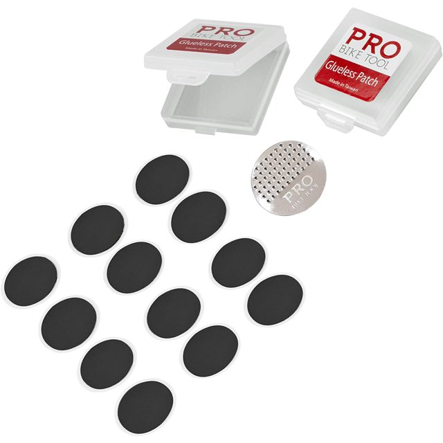 PRO BIKE TOOL Glueless Bike Tire Puncture Repair Patch Kits Set of 2