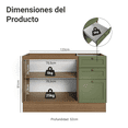 thumbnail image 2 of Gabinete Bajo Cocina Madesa Vik 120cm Sin Encimera MV 01, 2 of 10