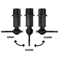 thumbnail image 2 of 3/4in Water Butt Tap Plastic Snap-Fit Hosepipe Rain Barrel Water Butts BSP Thread Replacement Water Tap with Brass Nut, 2 of 6