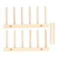 thumbnail image 1 of Bamboo Dish Plate, Dish Rack Environmental Friendly Ventilated Strong Sturdy  For Dinning Room For Kitchen 5 Grids 23cm, 1 of 8
