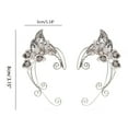 thumbnail image 5 of Milue Elf Earrings Cuff Winding Silver Earrings Suitable for Costume, 5 of 12