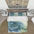 thumbnail image 3 of Designart 'Blue Floral Poppies I' Cottage Duvet Cover Set, 3 of 4
